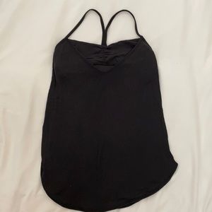 Black lululemon tank top with built in bra